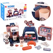 Zabawy w naśladowanie dorosłych - Kawiarnia ekspres do kawy z kasą i witryną ZA3762 - miniaturka - grafika 1