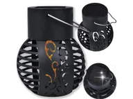 Lampy ogrodowe - Lampa Ogrodowa Solarna Lampion Wisząca Kula Lampka  9X7 Wzór 2 - miniaturka - grafika 1