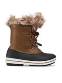 Buty dla chłopców - CMP Śniegowce Kids Anthilian Snow Boot Wp 30Q4594 Brązowy - miniaturka - grafika 1