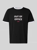 Koszulki męskie - T-shirt o kroju regular fit z czystej bawełny model ‘DOFFICE’ - miniaturka - grafika 1