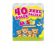 Papier toaletowy - Papier toaletowy 40R MIŚKI 3W - 40 Rolek - miniaturka - grafika 1