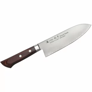 Nóż Mahogany Santoku 17cm Satake Unique  kod: HK-801-133 - Noże kuchenne - miniaturka - grafika 1