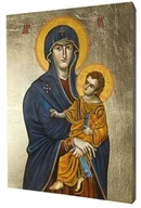 Ikony i obrazy sakralne - Ikona złocona Matka Boża Śnieżna Salus Populi Romani - miniaturka - grafika 1