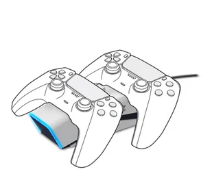 SpeedLink SpeedLink Stacja dokująca TWINDOCK PS5 SL-460000-WE - Akcesoria do Playstation - miniaturka - grafika 1
