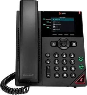 POLY 4-liniowy telefon IP VVX 250 z obsługą zasilania PoE - Telefonia VoIP - miniaturka - grafika 1