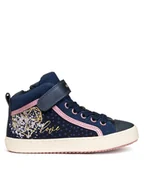Buty dla dziewczynek - Geox Sneakersy J Kalispera J744GI 0DHNF C4423 M Granatowy - miniaturka - grafika 1