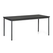 Stoły i stoliki do biura - Stół do jadalni TRIVIA, ciemnoszara konstrukcja, 1600 x 800 mm, wenge - miniaturka - grafika 1