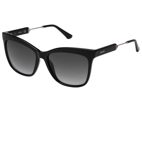 Guess 0, Okulary damskie, Shiny Black, 54