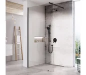 Kabiny prysznicowe - Ravak GW9WA030SZ1 - Kabina prysznicowa WALK-IN 120x200 cm czarna - miniaturka - grafika 1