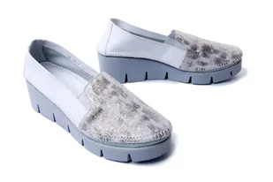 MACIEJKA 5814A-13/00-1 biały+srebro, półbuty damskie - Maciejka - Półbuty damskie - miniaturka - grafika 1