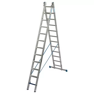 Drabina rozstawno-przystawna stopnie/szczeble 2x12 131645 - Rusztowania - miniaturka - grafika 1