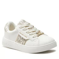 Buty dla dziewczynek - Sneakersy MICHAEL KORS KIDS MK100910 White/ Pale Gold - miniaturka - grafika 1