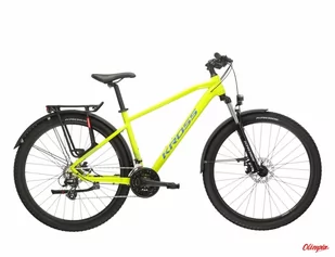 Rower Kross Hexagon 2.0 EQ 27,5 limonkowy/niebieski połysk 2024 - Rowery - miniaturka - grafika 1