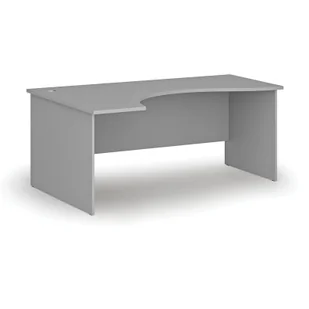Biurko narożne PRIMO GRAY, 1800 x 1200 mm, lewe, szare - Biurka - miniaturka - grafika 1