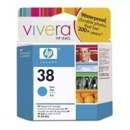 Wkład atramentowy HP No 38 cyan Vivera pigmentowy do Photosmart A516/618/717/436/B8850/B9180| 27ml | C9415A - Dodatki do drukarek i skanerów - miniaturka - grafika 1