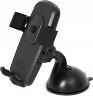 Uchwyty samochodowe do telefonów - Omega Uniwersalny uchwyt samochodowy i rowerowy Kiwi czarny - miniaturka - grafika 1