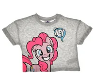 Koszulki dla dziewczynek - Krótki T-shirt dziecięcy My Little Pony szary - miniaturka - grafika 1