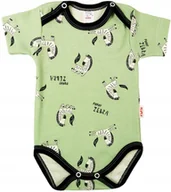 Body dla niemowląt - Body KRÓTKI rękaw 2 napy 100% Bawełna ZEBRA MIĘTA r 80 KLEKLE - miniaturka - grafika 1