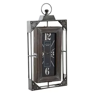Zegar Ścienny DKD Home Decor Loft Drewno Żelazo (29 x 6.5 x 61 cm) - Zegary - miniaturka - grafika 1