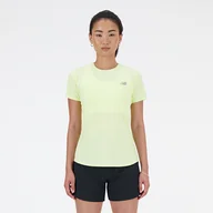 Koszulki i topy damskie - Koszulka damska New Balance WT41281LLT  zielona - miniaturka - grafika 1