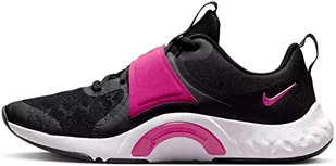 Nike W Renew in-Season TR 12, trampki damskie, Black Active Pink Dk Smoke Grey White, 40.5 EU - Trampki damskie - miniaturka - grafika 1