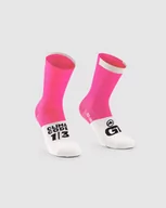 Skarpetki kolarskie - ASSOS Skarpetki rowerowe GT SOCKS fluo pink - miniaturka - grafika 1