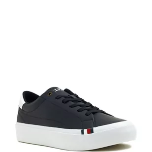 Tommy Hilfiger Skórzane trampki MODERN VULC LTH LOW - Trampki męskie - miniaturka - grafika 1