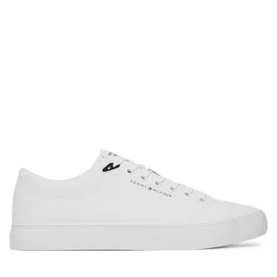 Tenisówki Tommy Hilfiger Th Hi Vulc Core Low Lth Ii Ess FM0FM05511 Biały - Trampki męskie - miniaturka - grafika 1