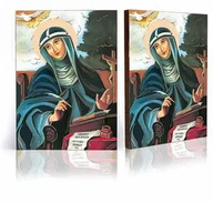 Ikony i obrazy sakralne - Ikona religijna Święta Brygida - miniaturka - grafika 1