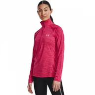 Bluzy sportowe damskie - Damska bluza treningowa UNDER ARMOUR Tech 1/2 Zip - Twist - miniaturka - grafika 1
