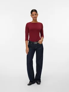 Vero Moda Koszulka w kolorze czerwonym - Koszulki i topy damskie - miniaturka - grafika 1