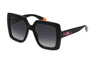 Okulary przeciwsłoneczne - Furla Okulary damskie, Shiny Black, 54 - miniaturka - grafika 1