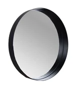 Lustra - Lustro okrągłe w czarnej metalowej ramie - miniaturka - grafika 1