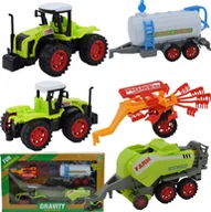 Samochody i pojazdy dla dzieci - Skleplolki TRAKTOR CIĄGNIK PRZYCZEPY ZABAWKA ZESTAW FARMER - miniaturka - grafika 1