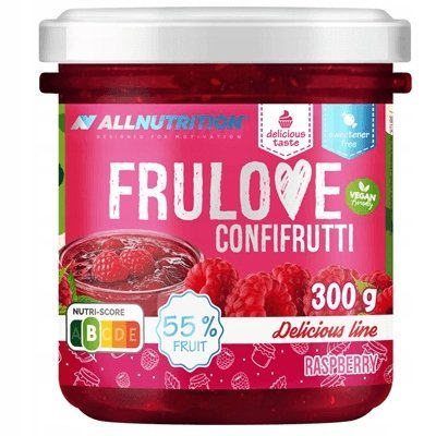 Dżem malinowy Allnutrition Frulove ConfiFrutti