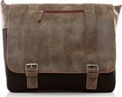 Teczki i aktówki - Belveder Torba studencka listonoszka męska RETRO BV65 - miniaturka - grafika 1