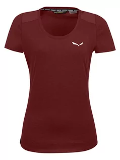 Koszulki sportowe damskie - Salewa Koszulka funkcyjna "Lavaredo" w kolorze brązowym - grafika 1