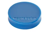 Magnesy - MAGNETOPLAN Magnesy Ergo Medium, średnica 30 x 8 mm, 10 sztuk, ciemnoniebieskie 4013695043289 - miniaturka - grafika 1