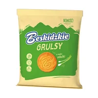 Chipsy - ﻿Beskidzkie Grulsy cebulka krążki pszenno-ziemniaczane 90 g - miniaturka - grafika 1