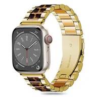 Akcesoria do smartwatchy - Pasek do APPLE WATCH 3 / 4 / 5 / 6 / 7 / 8 / 9 / SE (38 / 40 / 41 MM) Tech-Protect Modern Leopard złote - miniaturka - grafika 1