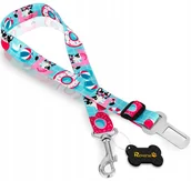 Smycze dla psów - SMYCZ DLA PSA MOCNY PAS BEZPIECZEŃSTWA DO AUTA SAMOCHODU BEZPIECZNY PIES - miniaturka - grafika 1