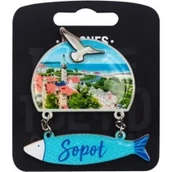 Magnesy - PAN DRAGON Magnes I love Poland Sopot ILP-MAG-D-SOP-19 - miniaturka - grafika 1