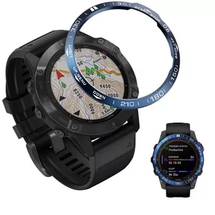 Ring Bezel Do Garmin Fenix 7X Nakładka Etui Niebieski - Akcesoria do smartwatchy - miniaturka - grafika 1