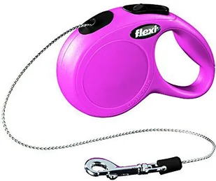 Flexi Smycz automatyczna Flexi New Classic Cat XS linka 3 m różowa FL-3433 - Smycze dla kotów - miniaturka - grafika 1