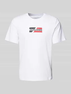 T-shirt z nadrukiem z logo model ‘CORP’ - Koszulki męskie - miniaturka - grafika 1