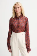 Koszule damskie - Morgan koszula damska kolor pomarańczowy relaxed z kołnierzykiem klasycznym CILGAL.F - miniaturka - grafika 1