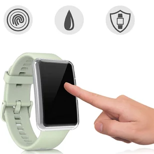 Etui silikonowe TPU nakładka Alogy do Huawei Watch Fit 2 2022 Przezroczyste - Akcesoria do smartwatchy - miniaturka - grafika 6