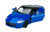 Samochody i pojazdy dla dzieci - WELLY 2023 NISSAN Z NIEBIESKI 1:34 SAMOCHÓD NOWY METALOWY MODEL - miniaturka - grafika 1