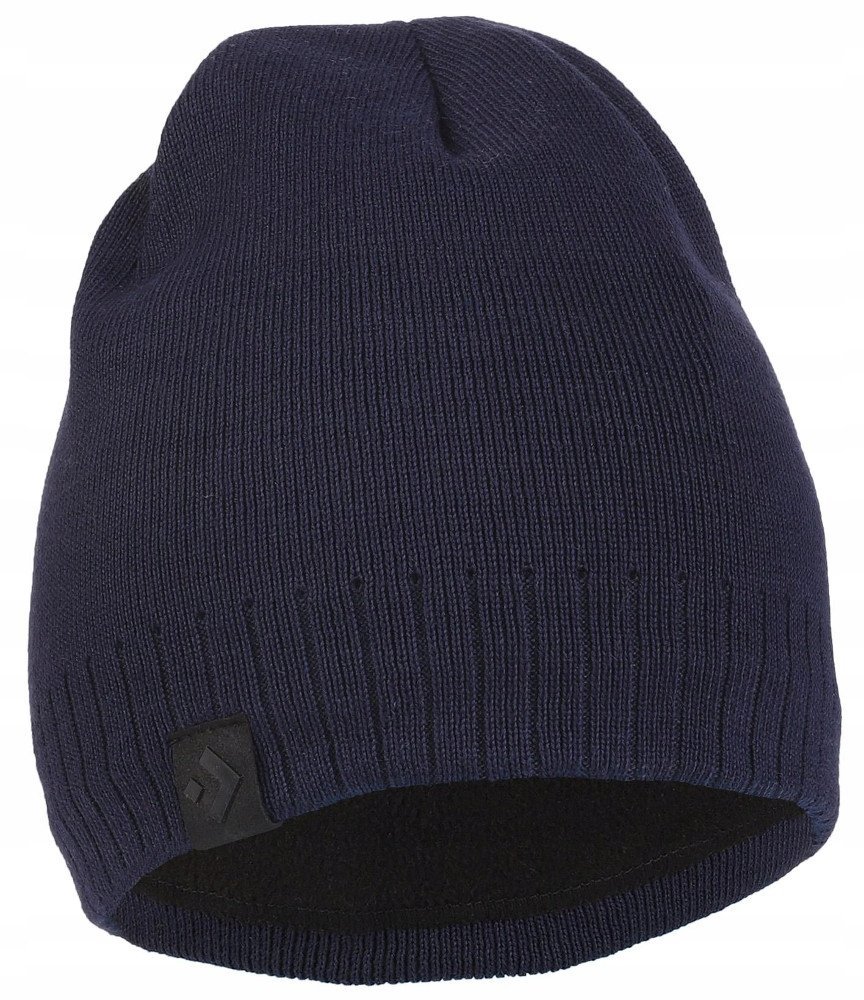 Ciepła Zimowa Czapka Męska Z Polarem Moraj Dcm1000-002 Granatowy