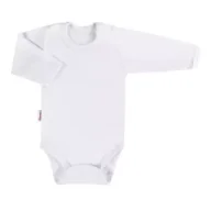 Body dla niemowląt - Body Dziecięce Białe Z Długim Rękawem 98 Cm Eevi Outlet - miniaturka - grafika 1